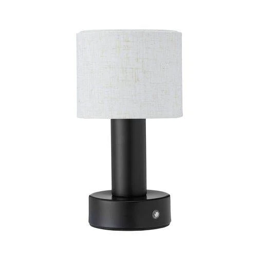 Tiara bordslampa Laddbar svart/linne Tunable White