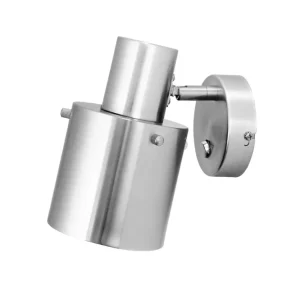 Vägglampa Clark 1 Matte Stål