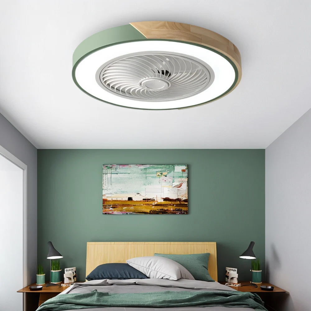 AeroLuma – Smart Takfläkt med LED-belysning och Ljudlös Drift Gra