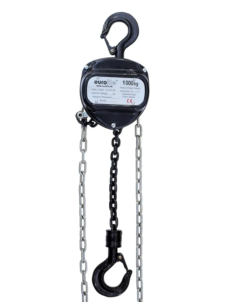 Eurolite kedjetelfer 10M/1.0T (svart)