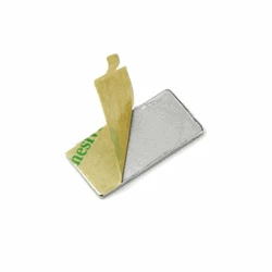 Supermagneter, Block 10x5x1 mm, Självhäftande, 10 st