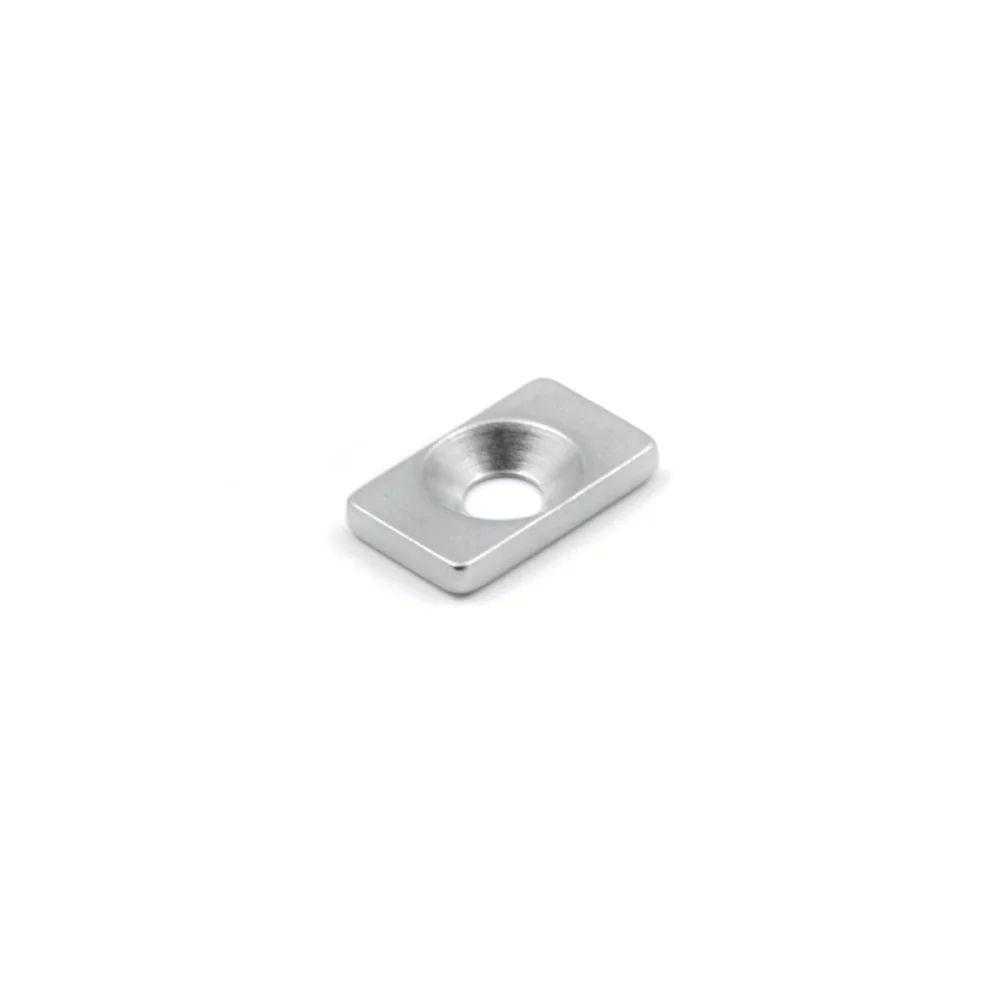 Countersunk metallplåt 20x12x3 mm