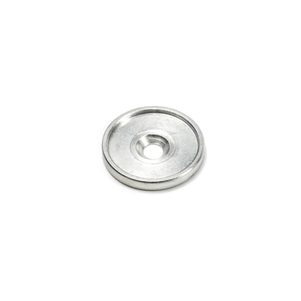 Countersunk metallplåt m. kant, rund 26x2 mm