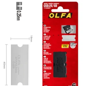 OLFA 6-pack Blad till Skrapa GSR-2 - GSB-2S / 6B
