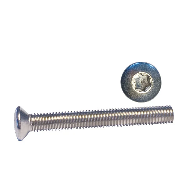 Maskinskruv kullrigt huvud Torx TX25 5x16 A4 ISO14583 6 st + muttrar