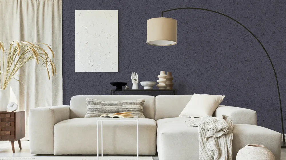 Reveal Tapet Board Texture - Plommonlila