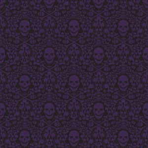 Reveal Tapet Happy Skulls - Ametist