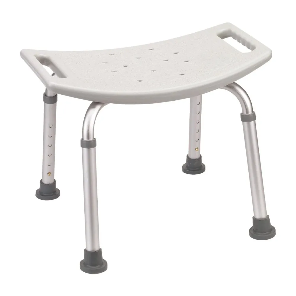 FlexoraCare I Praktisk Duschstol | Justerbar Höjd & Halksäker Design I Stabil Komfort för Dusch och Bad