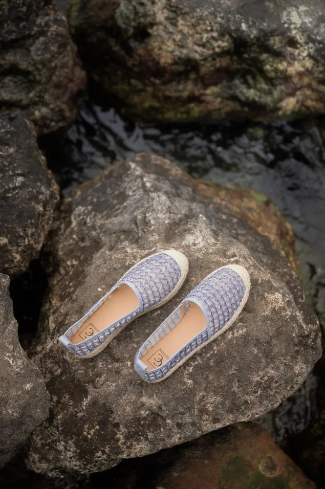 Mesh Espadrille Vitoria | Blue Fabric - 48" Wide Roll 35