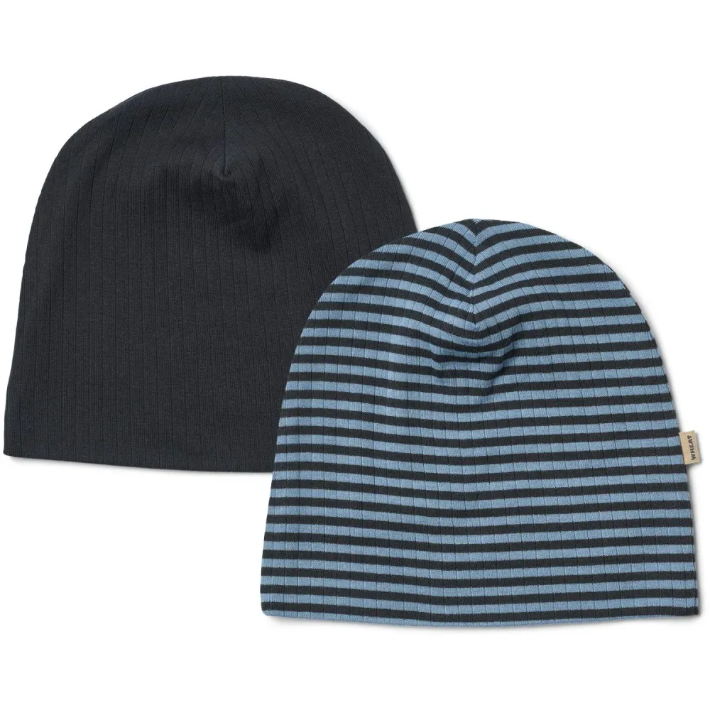 Wheat Bright Blue Stripe 2 Mössa Soft Aidan