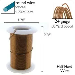 Wire Elements 24Ga - Antik Bronsfärgad Non Tarnish 1 rulle