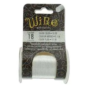 Wire Elements 18 Ga - Silverfärgad, Non Tarnish 1 rulle