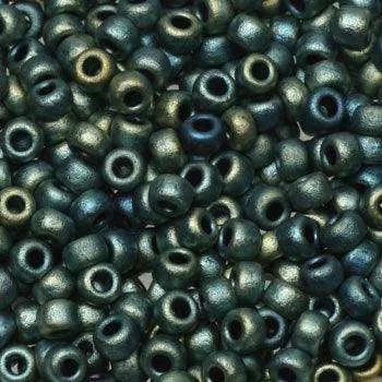 Miyuki Seed Beads - Metallic Low-sheen Iris Patina 8/0, 10 Gram