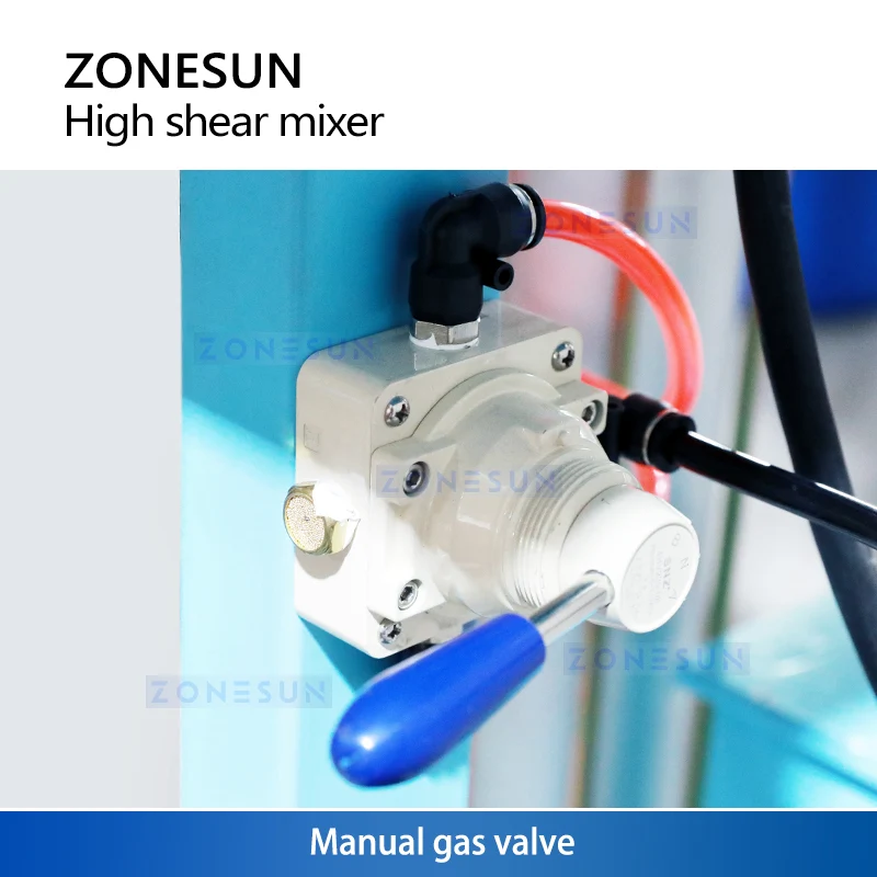ZONESUN ZS-MXR75 Pneumatic Mixing Machine Lifting High Shear Mixer