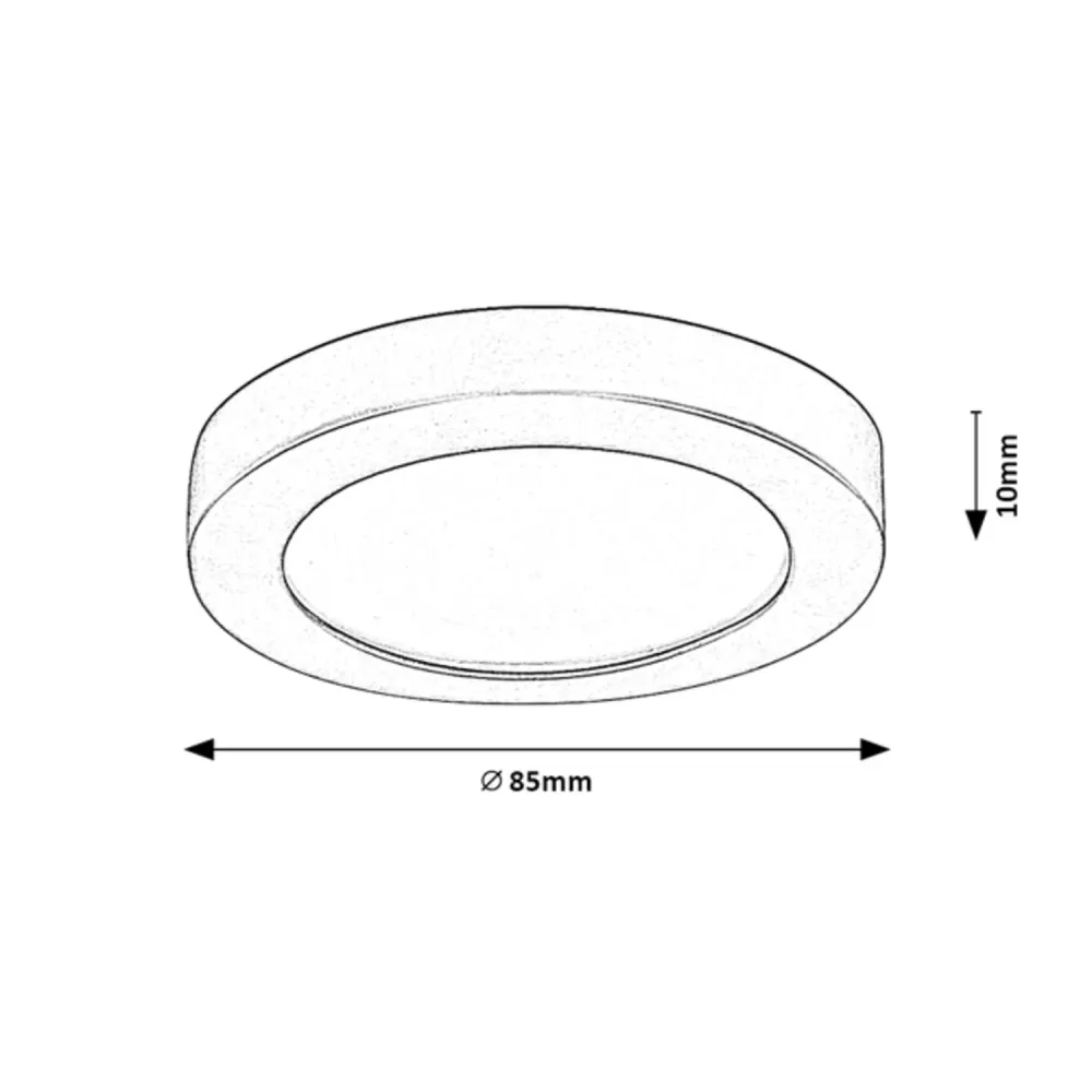 Rabalux utanpåliggande lampa, 3W LED, IP44, snö, Coco