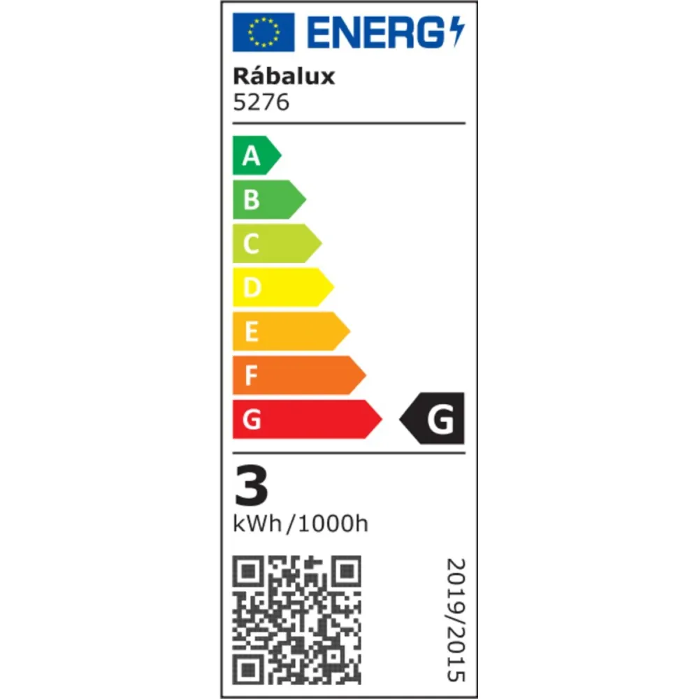 Rabalux utanpåliggande lampa, 3W LED, IP44, snö, Coco