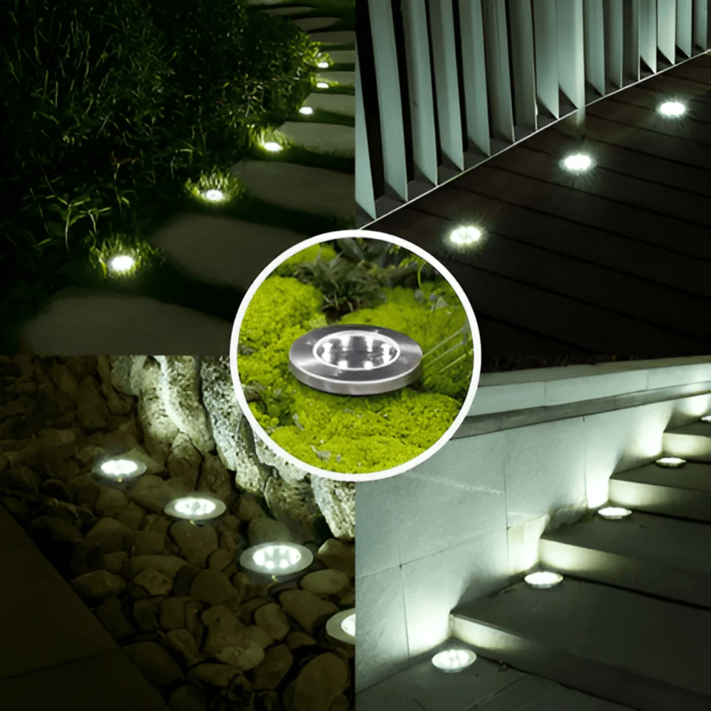 EcoGlow Terra – Miljömedveten Solcellsdriven LED-Trädgårdslampa Vit