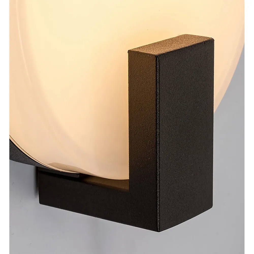 Rabalux vägglampa, utomhus, cirkulär, IP44, 10W, midnight, Cypern