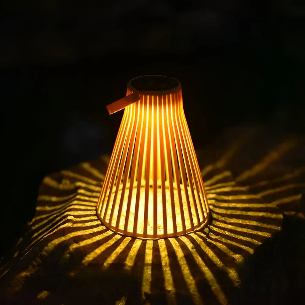 Solcellsdriven Utomhuslampa - Environmentally safe Trädgårdsbelysning Gron