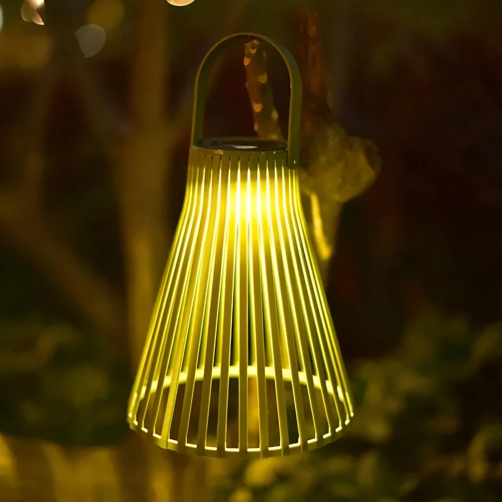Solcellsdriven Utomhuslampa - Environmentally safe Trädgårdsbelysning Gron