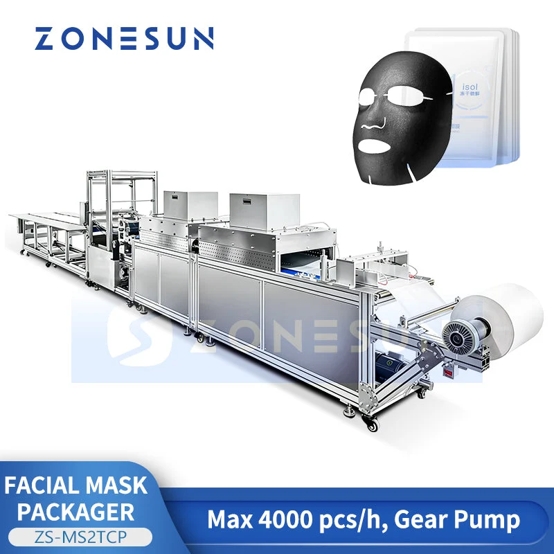 ZONESUN ZS-MS2TCP Automatic Hydrogel Gel Facial Mask Cutting Machine Sheet Mask Making Machine
