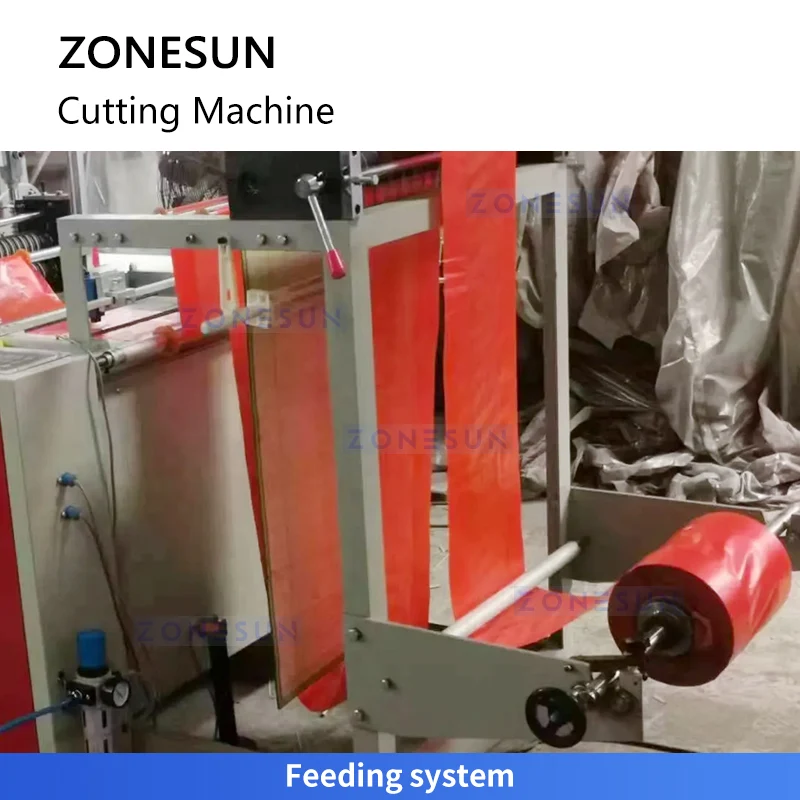 ZONESUN ZS-PCJ1 Plastic Bag Making Machine Waistcoat Bag Cutting Machine