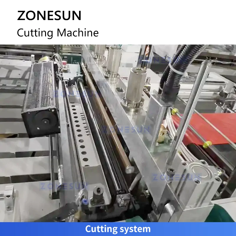 ZONESUN ZS-PCJ1 Plastic Bag Making Machine Waistcoat Bag Cutting Machine