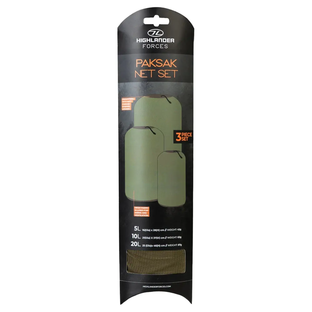 Highlander Paksak Förvaringsfickor 3-Pack