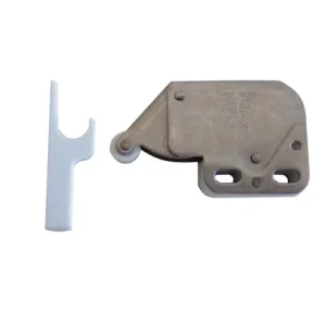 Tryckregel Mini Latch 188 förnicklat stål, snö plast