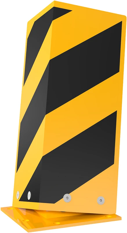 Påkörningsskydd för pallställ - Crash Guard -, Lutbart & Flexibelt (400mm)