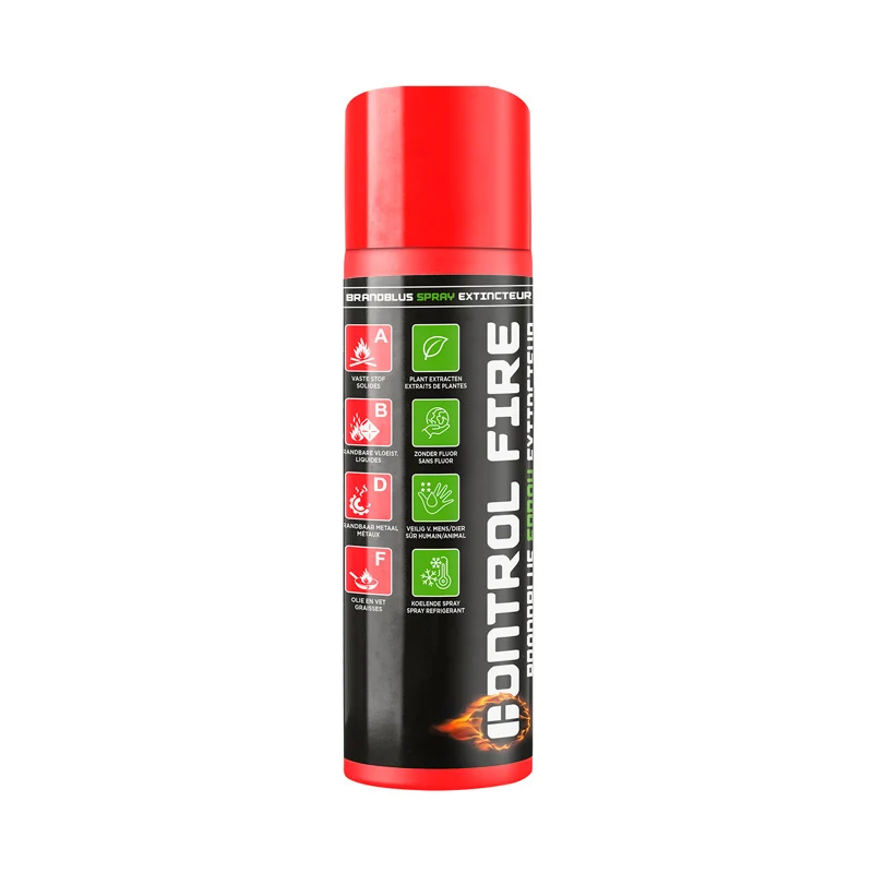 Control Fire, Brandslukningsspray 500ml, Effektiv mod flere brandklasser, Biologisk nedbrydelig