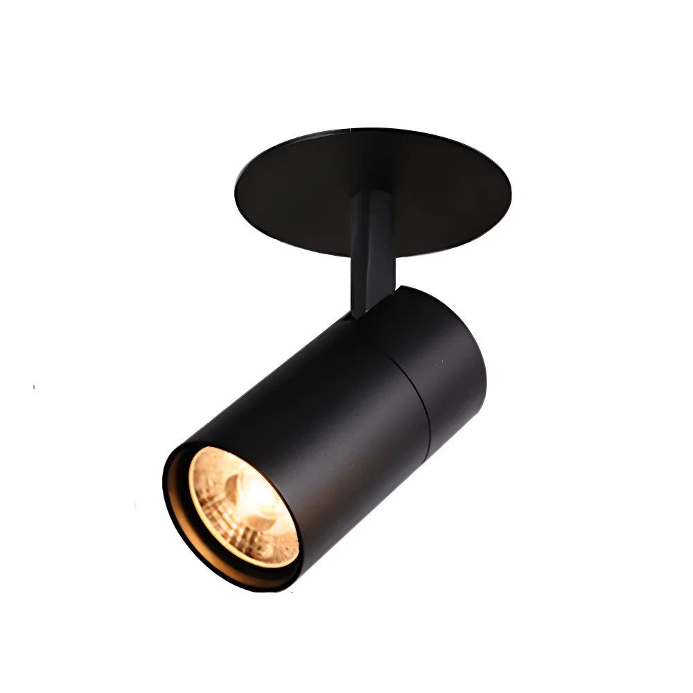 LumoBright – Inbyggda Svarta & Vita LED-Spotlights i Aluminium Svart