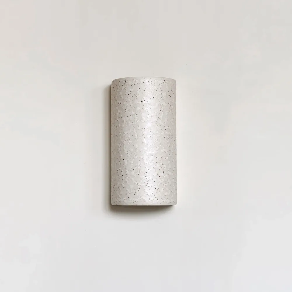 Porslin wall light CURVE - Beige Spotted Brown