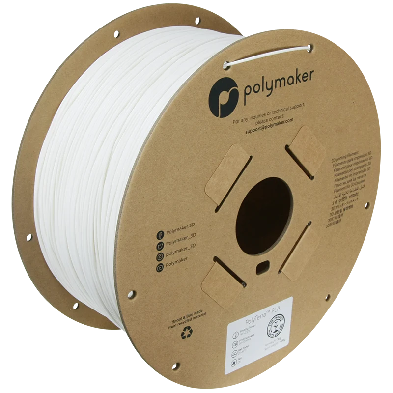 PolyTerra PLA bommulsvit 3KG
