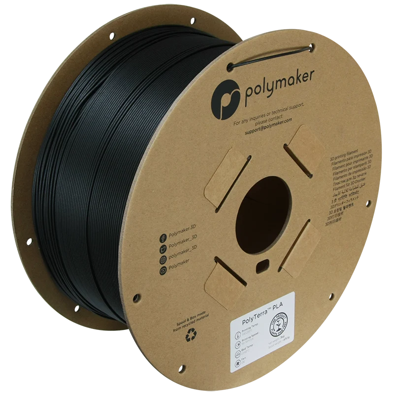PolyTerra PLA kolsvart 3KG