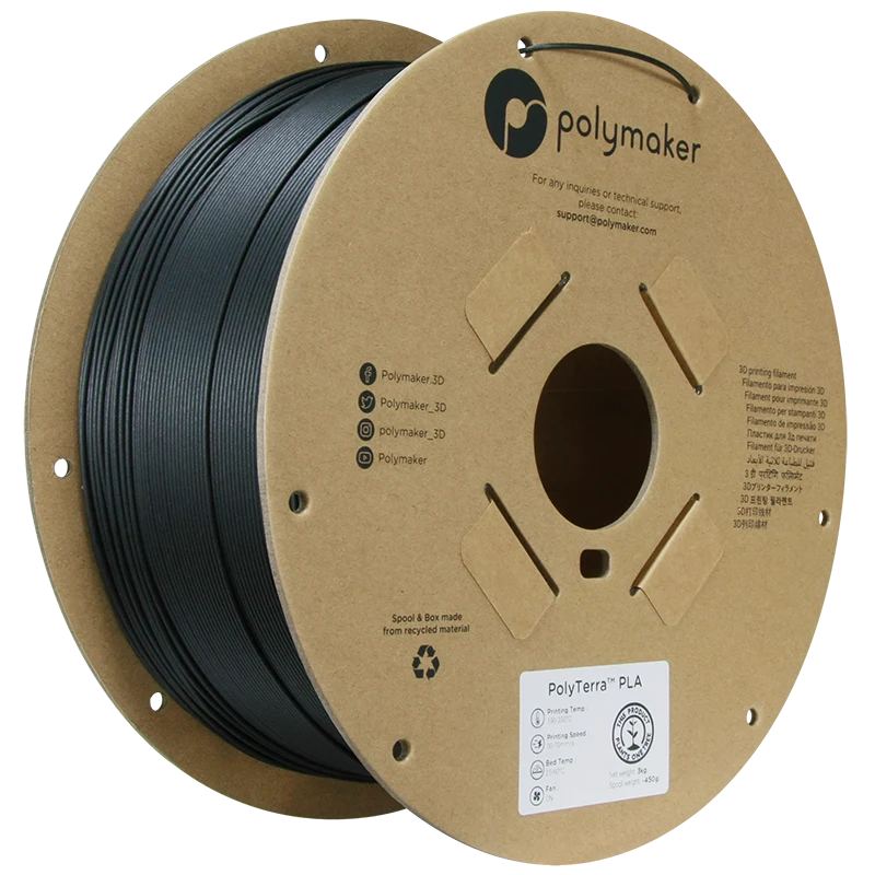 PolyTerra PLA kolsvart 3KG