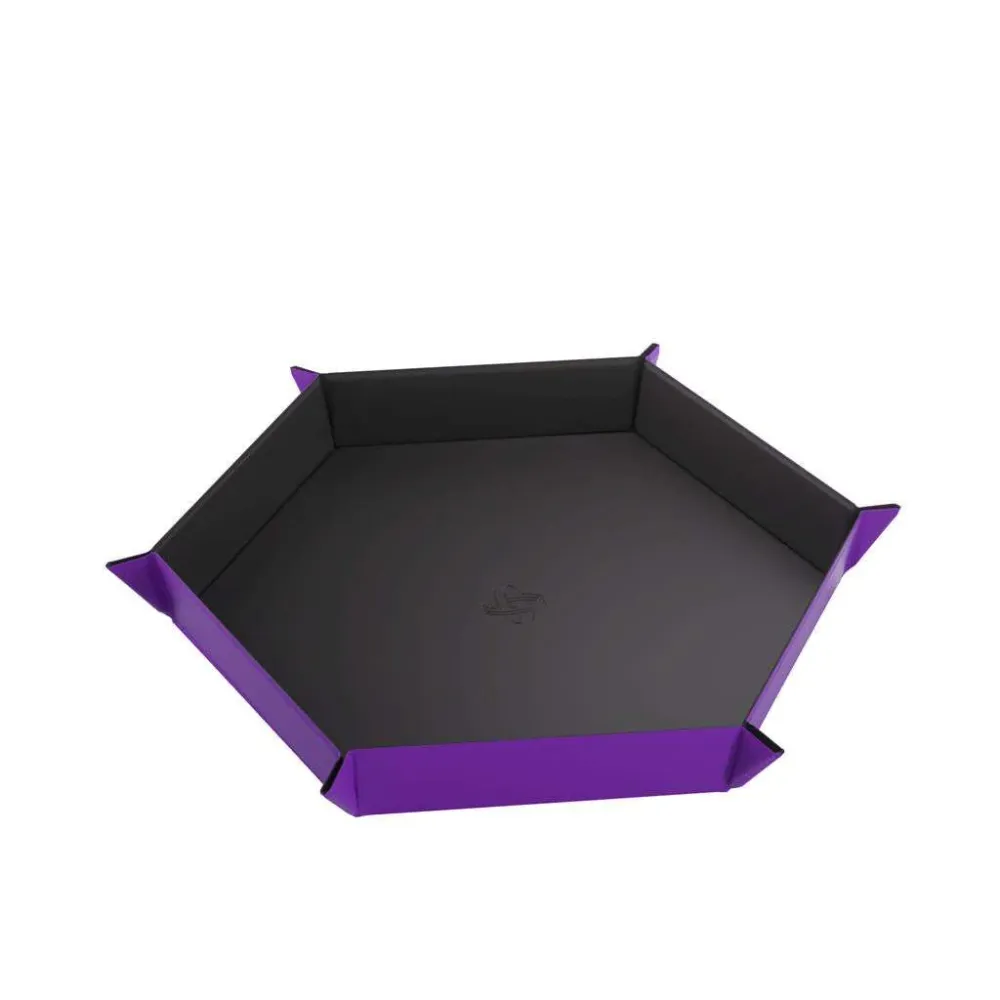 Gamegenic - Magnetisk Tärningsbricka Hexagonal Svart/Lila