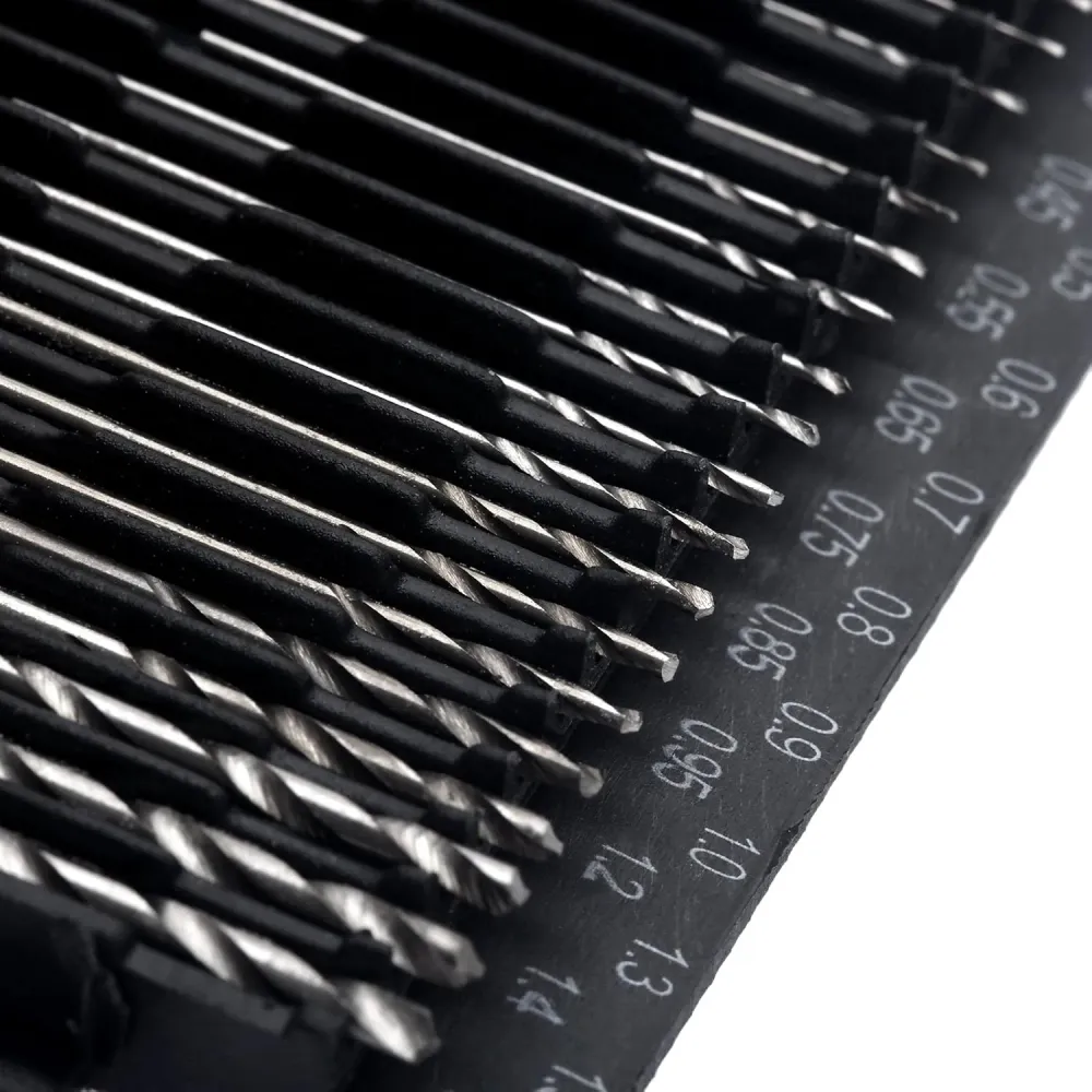 20 stk 0,3 mm - 1,6 mm HSS Kompakt Micro Twist Precision Boresæt Håndværks værktøj + etui