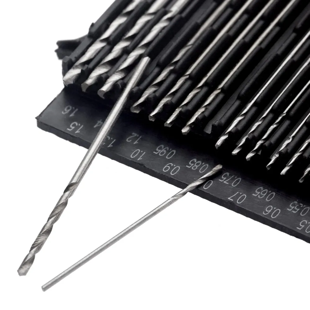 20 stk 0,3 mm - 1,6 mm HSS Kompakt Micro Twist Precision Boresæt Håndværks værktøj + etui
