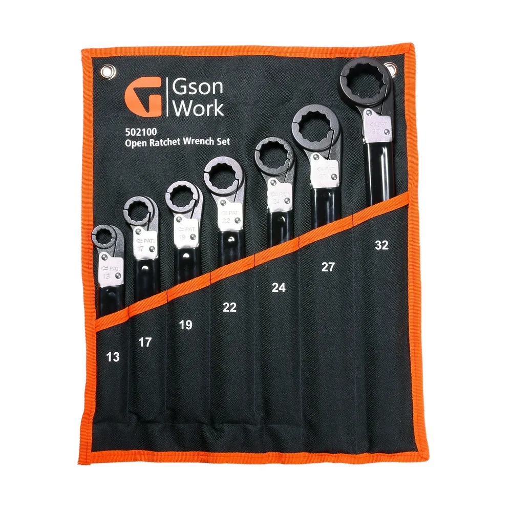 Open Ratchet Wrench Adjust 13,17,19,22,24,27,32 mm