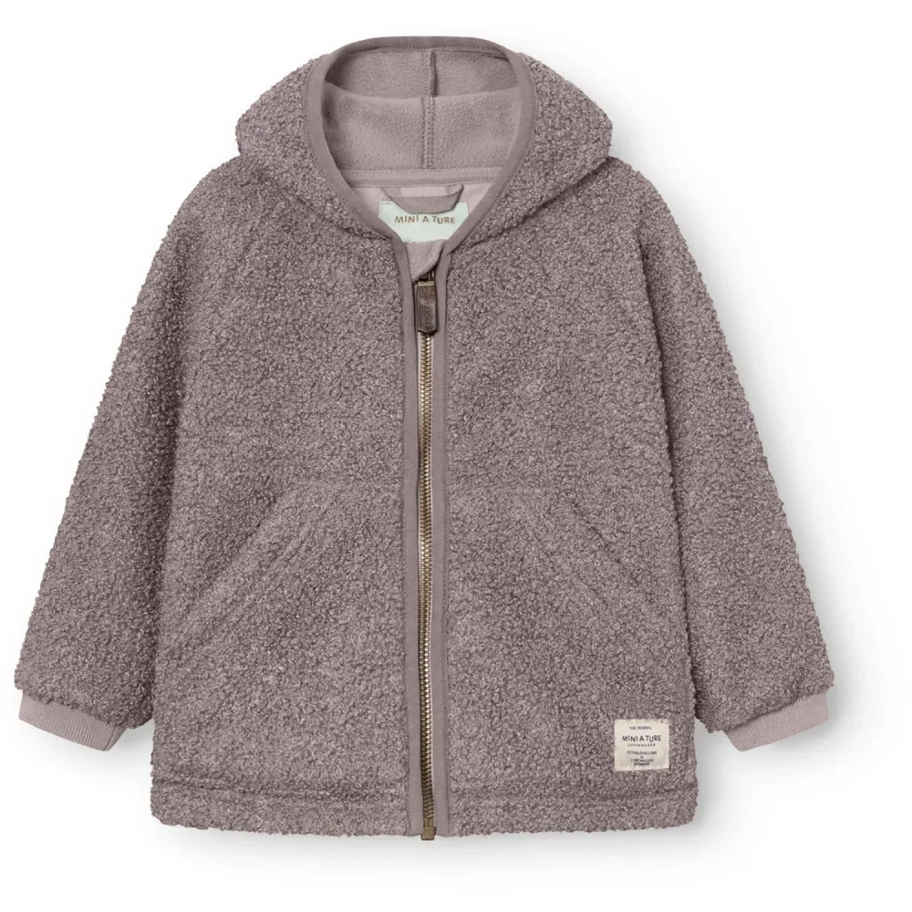 Kompakt ture Zinc Purple Matliff Teddyfleece Jacket. GRS