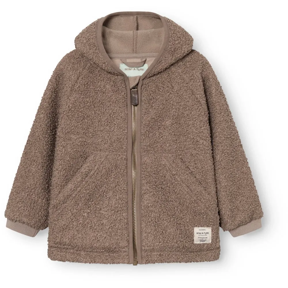 Mini ture Grey Kakao Matliff Teddyfleece Jacket. GRS