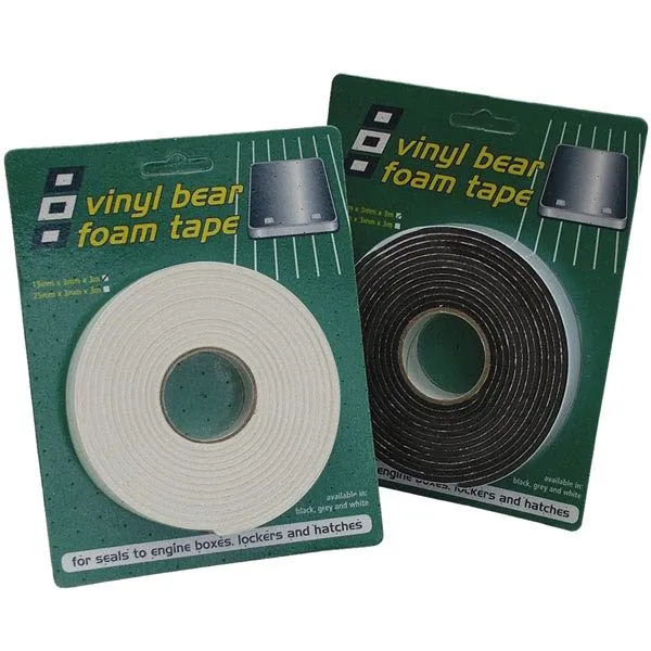 Psp vinyl foam tejp tätn.list självhäft. svart 25x3 mm 3 m