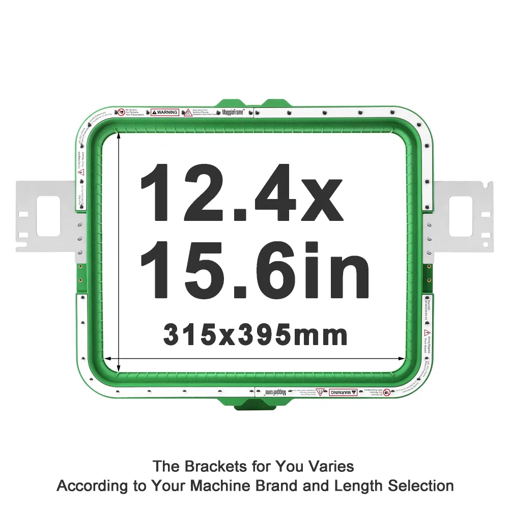MaggieFrame magnetisk broderiram 12.4″ × 15.6″ (315 × 395 mm) för Ricoma broderimaskiner