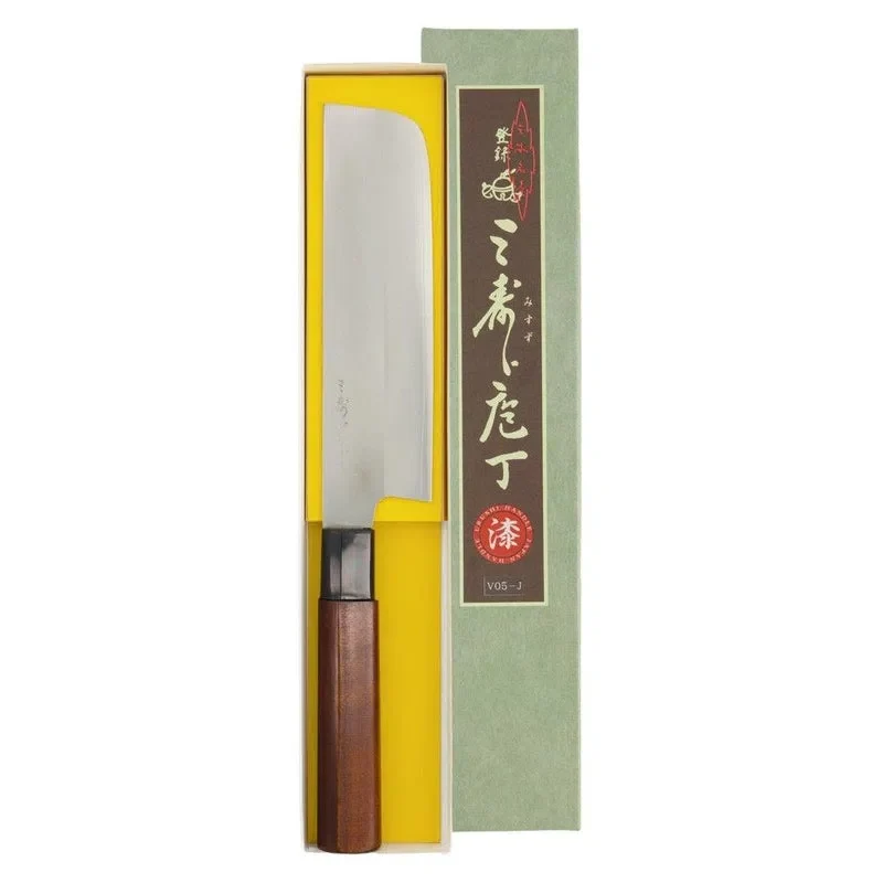Mujun Nakiri Knife Dubbelsidig VG-10 Stål - 17cm
