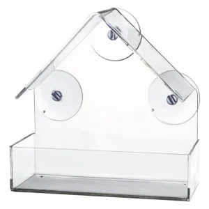 Vildfågelmatare för fönster 225 ml, 15×15×6 cm