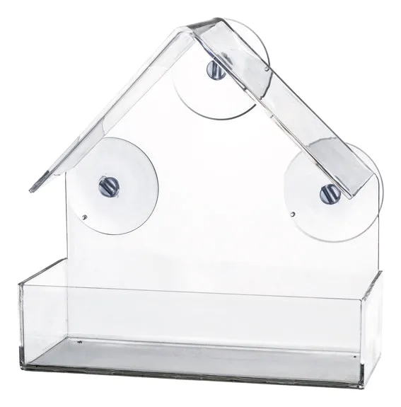 Vildfågelmatare för fönster 225 ml, 15×15×6 cm