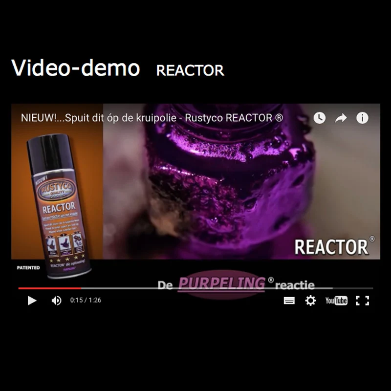 Rustyco, Reaktionsspray med PURPELING ® - 300ml