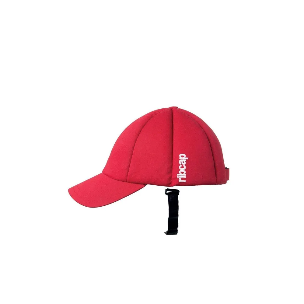 "BASEBALL" keps, RIBCAP huvudskydd - Automated diskret modell. CE + MDR godkänd Röd