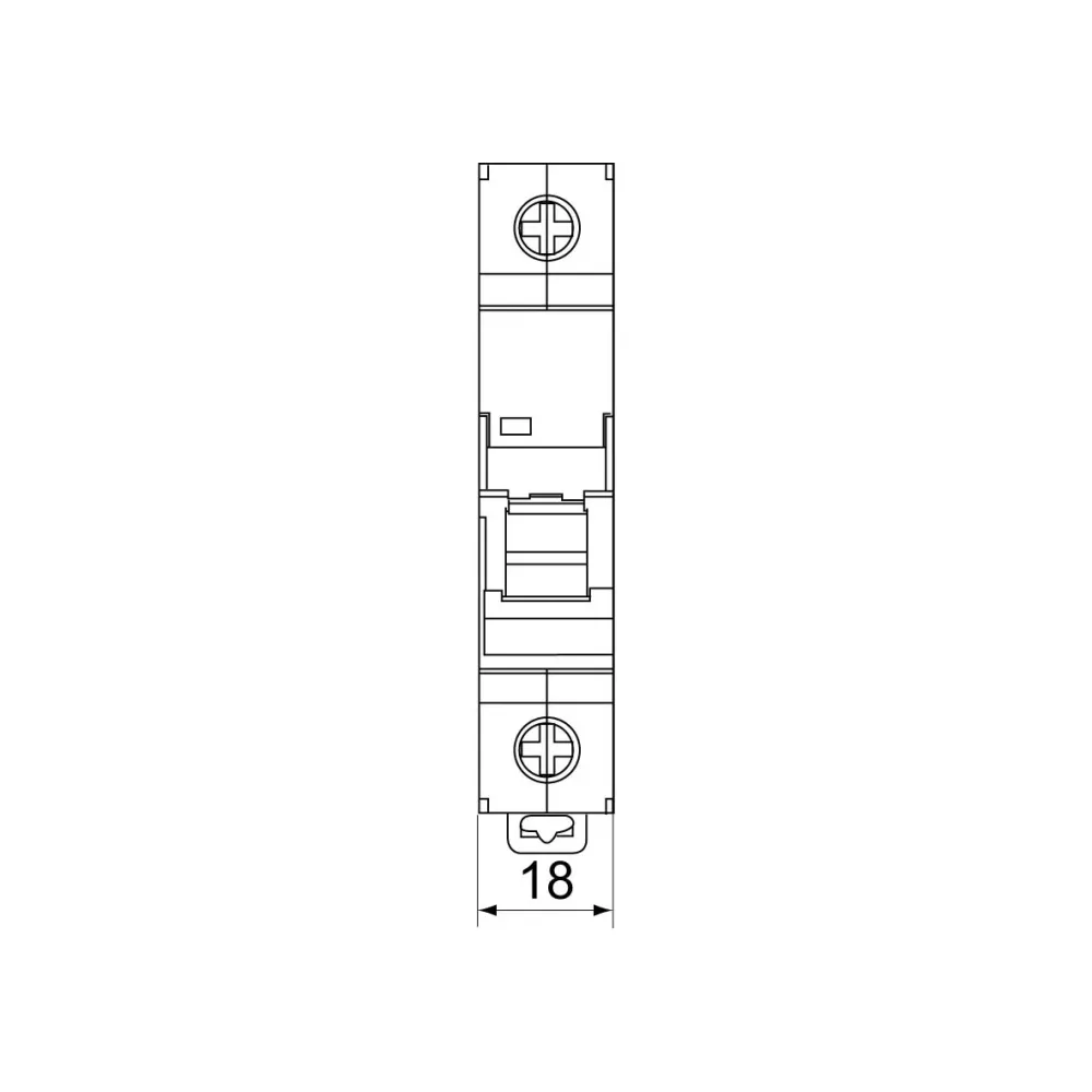Automatsäkring 1-polig 16 Typ C Rutab RSC-116